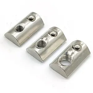 Nhôm Hồ Sơ 20/30/40/45 Hồ Sơ Trượt T-Khe Cắm Phổ Khe Cắm Nut M4 M5 M6 M8 Top Vuông Mùa Xuân T Hạt Với Nạp Bóng - Product Image 5