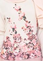 Ensemble Baju Kurung à imprimé floral, tenue 2 pièces, fabrication sur mesure ODM OEM, vente en gros et au détail, vêtements traditionnels malaisiens