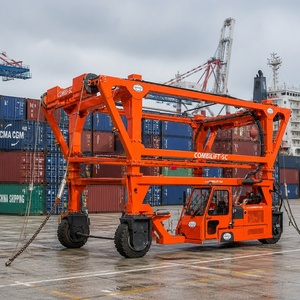 รถยกตู้คอนเทนเนอร์แบบ Straddle Carrier ขนาด 35 ตัน 40 ตัน สำหรับงานจัดตำแหน่งตู้คอนเทนเนอร์ในท่าเรือ พร้อมระบบยกไฮดรอลิก - Product Image 4