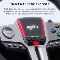 Volant de course PXN pour PC, V9 GEN2 universel USB, simulateur de course automobile 270/900 degrés avec 3 pédales et levier de vitesses pour PC Xbox PS4