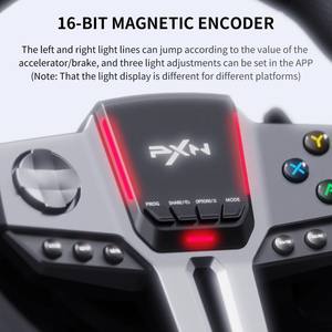 Volant de course PXN pour PC, V9 GEN2 universel USB, simulateur de course automobile 270/900 degrés avec 3 pédales et levier de vitesses pour PC Xbox <span class=keywords><strong>PS4</strong></span> - Product Image 3