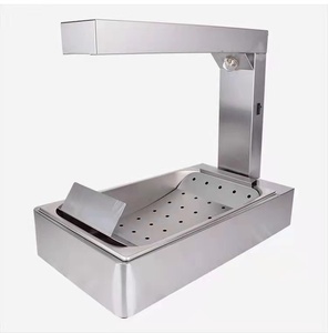 <span class=keywords><strong>Dulong</strong></span> DL-FLW-02 Petit Réchaud Commercial Électrique de Table en Acier Inoxydable 400W 220-240V pour Frites et Aliments Frits avec Présentoir - Product Image 3
