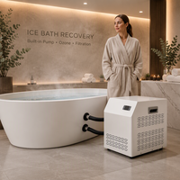 Mini-refroidisseur d'eau pour bain de glace, machine de récupération sportive, refroidisseur de bain de glace à refroidissement par ventilateur avec filtre