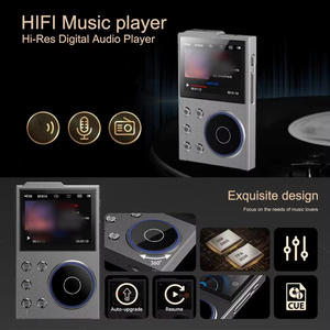 เครื่องเล่น MP3 แบบพกพา Hi-Fi Lossless ตัวเครื่องโลหะ พร้อมช่องต่อสัญญาณเสียง รองรับ DSD อุปกรณ์เสียงคุณภาพสูงสำหรับนักเรียนและนักกีฬา - Product Image 2