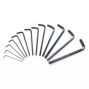<span class=keywords><strong>Set</strong></span> di <span class=keywords><strong>chiavi</strong></span> <span class=keywords><strong>esagonali</strong></span> a T personalizzate, 13 pezzi, metriche, finitura nera - Product Image 5