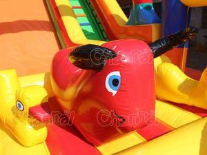 Scarecrow trượt khóa học trở ngại Combo <span class=keywords><strong>Inflatable</strong></span> khổng lồ thương mại <span class=keywords><strong>Inflatable</strong></span> <span class=keywords><strong>Slide</strong></span> để bán túi khí nhảy trượt - Product Image 5