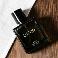 Flacon de parfum de luxe vide noir 30ml 50ml 100ml Logo personnalisé Couleur Emballage cosmétique Flacon en verre avec bouchon de luxe