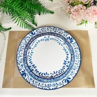 Nouveaux Arrivages Décoration de Table pour Mariages et Événements Sous-assiettes Rondes en Plastique 13 Pouces