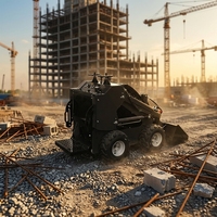 Minipala Compatta Diesel con Caricatore Frontale e Motore Importato per Fattorie, Magazzini, Cantieri e Movimentazione Materiali