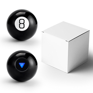 Gioco Creativo Personalizzato con Palla 8 per Previsione del Futuro e Risposta alle Domande, Palla Mistica Magica Nera - Product Image 1