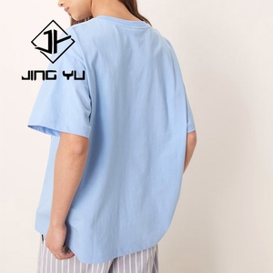 Manufacturer Beach Printed <b>Plus</b> <b>Size</b> T-<b>Shirt</b> Customized Breathable Eco-friendly <b>Linen</b> T-<b>Shirt</b> Women - Product Image 2