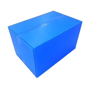 Nhà Sản Xuất Bán Hàng Trực Tiếp Tùy Chỉnh Kích Thước Màu Có Thể Gập Lại PP Hollow Tấm Hộp Nhiều Nhựa Sóng coroplast Stackable Hộp - Product Image 1