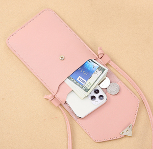 Mode écran tactile téléphone <span class=keywords><strong>portable</strong></span> sacs en cuir PU carte sac à main portefeuille femmes épaule sac à bandoulière - Product Image 3