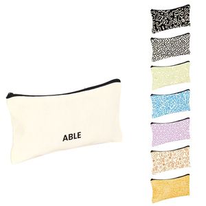 Custom Printed Canvas <b>Storage</b> Pouch Portable Large Capacity Soft Waterproof Zipper <b>Travel</b> Utility <b>Bag</b> makeup <b>bag</b> - Product Image 1