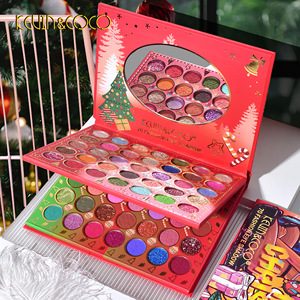 Atacado Natal Kevin coco Paleta de Sombra 70 Cores Alto PigmentHot venda Cosméticos Long-Lasting Matte Maquiagem sombra de - Product Image 5