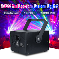 Luz Láser de Animación RGB de 15w a Todo Color SHTX, Software DMX512+ILDA, 25-35kpps para Discotecas y Escenarios Interiores, Proyector Láser de 10w, Luz de 8w