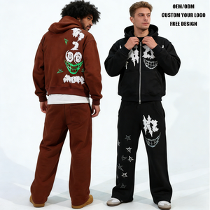 Conjunto Deportivo Personalizado de Alta Calidad en Oferta, Impresión por Transferencia de Calor, Conjuntos de Ropa para Hombre de Dos Piezas, Chándal Unisex para Hombre - Product Image 2