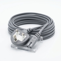 Câble d'alimentation de type G avec connecteur IEC C7 H03VVH2-F 2x0,75 mm² Fourniture OEM