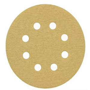 Yellow Sanding Disc 150mm 6 Inch <strong>Hook</strong> <strong>and</strong> <strong>Loop</strong> Gold Sanding Disc Aluminum Oxide Dry Use Abrasive Sandpaper Disc for Automotive - Product Image 2
