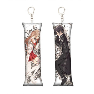 29สไตล์ศิลปะดาบออนไลน์ <span class=keywords><strong>Asuna</strong></span> Yuuki <span class=keywords><strong>Kirito</strong></span> พวงกุญแจหมอนขนาดเล็กจี้การ์ตูนอะนิเมะพวงกุญแจตกแต่ง - Product Image 6