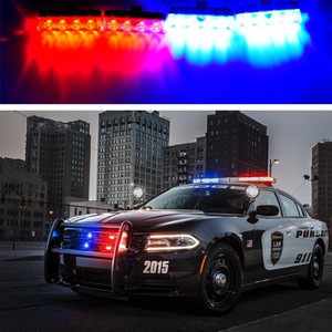 Lampe de signalisation <span class=keywords><strong>clignotante</strong></span> à commande sans fil 12V 4*4 LED, lumière d'avertissement d'urgence <span class=keywords><strong>centrale</strong></span> pour voiture - Product Image 4