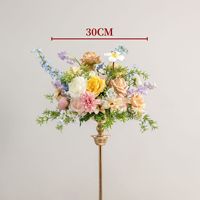 Vente en gros d'usine, boule de fleurs artificielles de 40 cm, décoration de centre de table de mariage