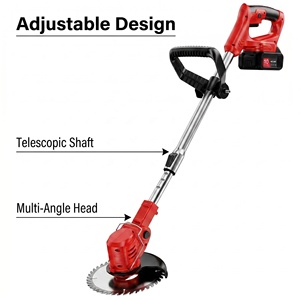 Tagliaerba a Batteria al Litio 21V, Decespugliatore, Tagliabordi, Attrezzo <span class=keywords><strong>da</strong></span> <span class=keywords><strong>Giardino</strong></span> Telescopico Regolabile - Product Image 4