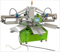 Máquina automática de serigrafía de pulpo de 4 colores para camisetas Nueva condición con motor de función de secado y componentes de núcleo PLC