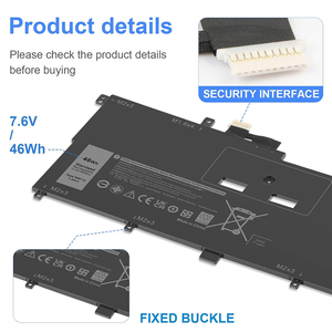 Batería de Repuesto para Portátil NNF1C 46Wh, Venta al Por Mayor para Dell XPS 13 9365 2-en-1, Calidad OEM, CE, RoHS - Product Image 3