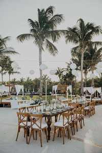 Fauteuil en bois de café d'hôtel moderne direct d'usine chaise de banquet de mariage de salon de loisirs - Product Image 4