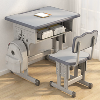 Zoshine Mobilier Scolaire Tendance : Bureau et Chaise Individuels pour Étudiants, Design Classique et Moderne, Durables, pour Salle de Classe