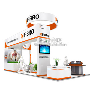 Conception de stand d'exposition FIBRO, kiosque moderne en acier, solution complète pour un projet - Product Image 2