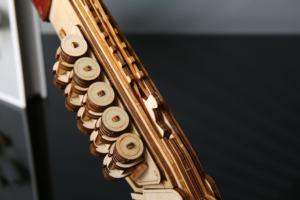 ของเล่นเสริมพัฒนาการใหม่ ของตกแต่งโต๊ะทำงาน ตัวต่อเลเซอร์คัท จิ๊กซอว์ ปืนยิงยางไม้ <span class=keywords><strong>M870</strong></span> ปืนลูกซอง งานฝีมือไม้ DIY ของขวัญที่ดีที่สุด - Product Image 6