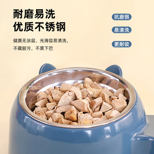 Comedero automático de agua para gatos y perros, tazón de plástico de doble uso, plato para alimentar mascotas con estación de comida y agua - Product Image 3