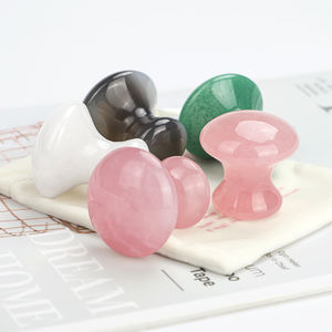 Mushang-Masseur facial en jade naturel Gua Sha, outil de soins de la peau pour massage du visage et du corps, vente en gros - Product Image 1