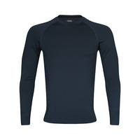 Personnalisé Hommes Gym T-shirt Compression Couche De Base Tops À Manches Longues À Séchage Rapide Sport À Manches Longues Chemises De Compression vierges