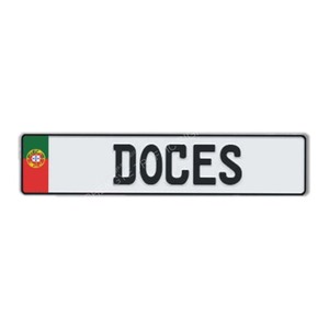 Européen personnalisé cadeau publicité gaufrage <span class=keywords><strong>Portugais</strong></span> <span class=keywords><strong>plaque</strong></span> d'immatriculation - Product Image 1
