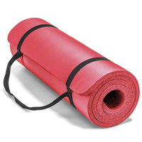 Tapete de Yoga NBR de Alta Densidad, 10mm 15mm, Extra Grueso, Antideslizante, Suave, para Ejercicio en Casa, Gimnasio, Fitness, Pilates
