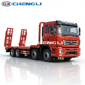 Factory Directly Sale CLW 400 HP 8X4 20 Ton Road Low <b>Flatbed</b> Light Obstacle Wrecker <b>Truck</b> - Product Image 2