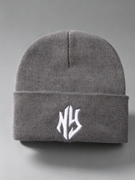 Gorro de Punto Personalizado con Bordado 3D, Transpirable, Impermeable, Unisex, Casual, Liso, para Deportes al Aire Libre