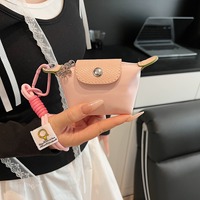 Mini sac décontracté en nylon style dumpling, porte-monnaie Longchamp Ultra, porte-cartes, rangement pour écouteurs et rouge à lèvres, porte-clés assorti pour le quotidien