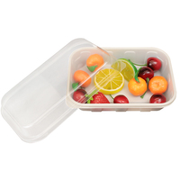 Groothandel CPLA composteerbare voedselverpakking, wegwerpbaar, biologisch afbreekbaar, voor fruitsalade en kant-en-klare gerechten