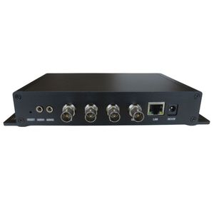 Encodeur vidéo SDI vers IP 4 canaux 1080P, <span class=keywords><strong>multi</strong></span>-sub-flux, diffusion en direct <span class=keywords><strong>multi</strong></span>-utilisateurs sur LAN avec fonction de superposition de logo et de découpe vidéo - Product Image 1
