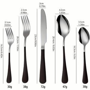 Wholesale <b>Stainless</b> <b>Steel</b> <b>Cutlery</b> Set Knives Forks Spoons Handle Spray Paint Elegant <b>Cutlery</b> for Weddings Banquets Restaurants - Product Image 2