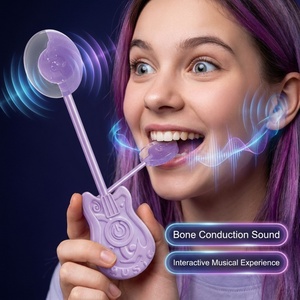 Sucettes dures sans sucre aux saveurs <span class=keywords><strong>de</strong></span> fruits, bonbons sonores amusants, jouets musicaux à conduction osseuse - Product Image 2