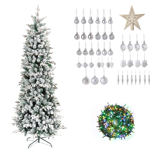 Snow Flocked Realistic Cheap Modern Artificial Commercial High Quality <strong>Christmas</strong> Tree With Andlights Changing - Product Image 2