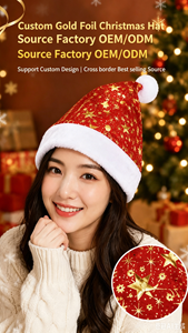 Chapeaux de <span class=keywords><strong>Noël</strong></span> en sequins argentés et dorés pour adultes, décoration du Nouvel An, chapeaux de <span class=keywords><strong>Père</strong></span> <span class=keywords><strong>Noël</strong></span> en peluche de luxe de haute qualité, personnalisables - Product Image 2