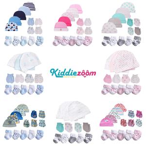 Set pakaian bayi katun murni 15 potong topi pelindung topi kupluk sarung tangan kaus kaki Kombo grosir lintas batas Asia Tenggara - Product Image 2