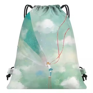 Wholesale Customized <b>Promotional</b> Polyester Nylon Drawstring Bags and <b>Backpack</b> Draw String Bags Sports Drawstring <b>Backpack</b> - Product Image 1