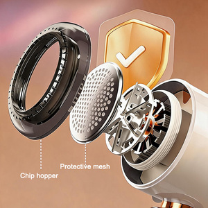 Anti-bouloches beige style classique rechargeable, anti-bouloches automatiques avec dispositif à 6 lames, chargement USB - Product Image 5